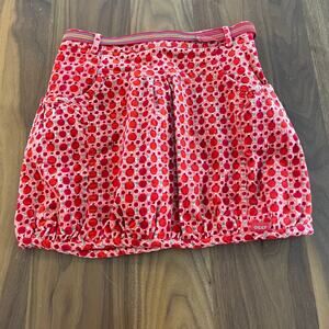NWT Size 10 Oilily Red Velvet Skirt